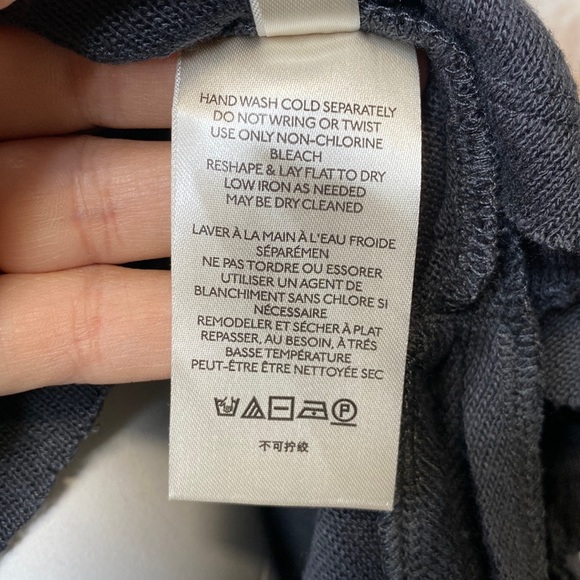 Free People We The Free crochet flare short sleeve grey size Small - Picture 8 of 10